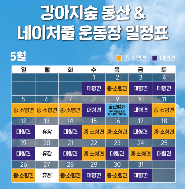 강아지숲-5월-일정표