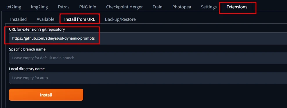 와일드카드 확장기능 설치하기