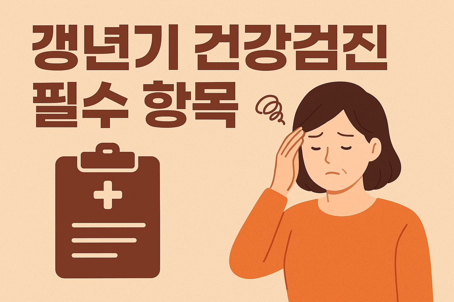 갱년기 건강검진 필수 항목