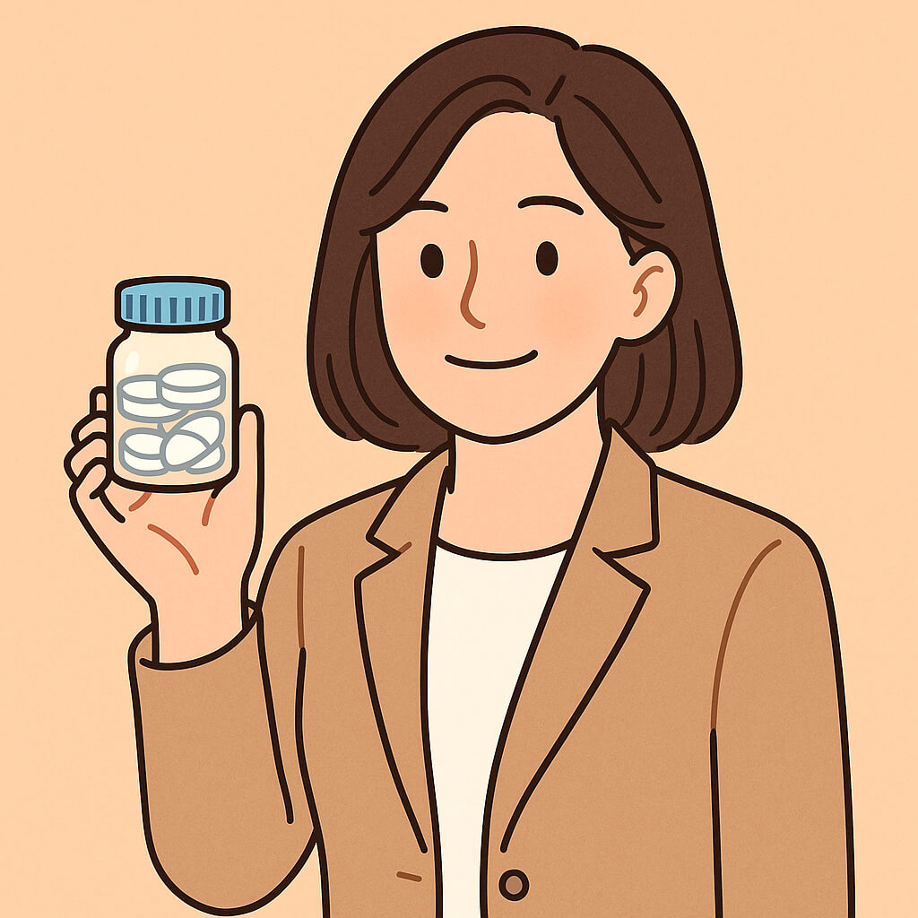 정신과 약에 대한 오해를 풀어주는 따뜻한 여성 전문가 캐릭터 이미지 (출처:자체제작)