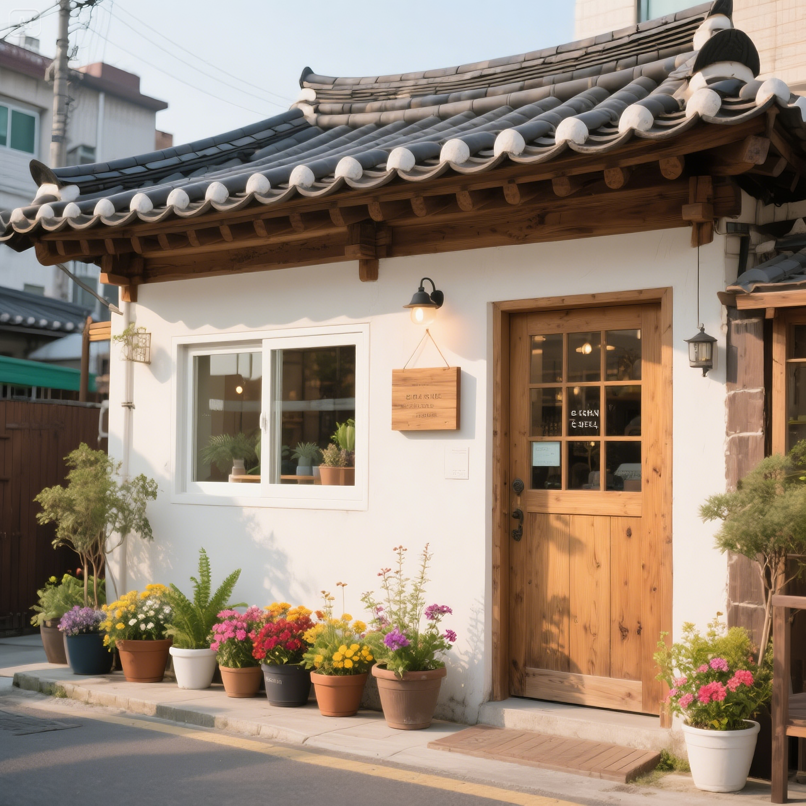 감성 가득한 망원동 카페 외관