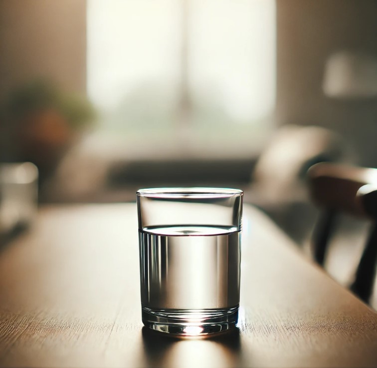 아침에 물 한잔