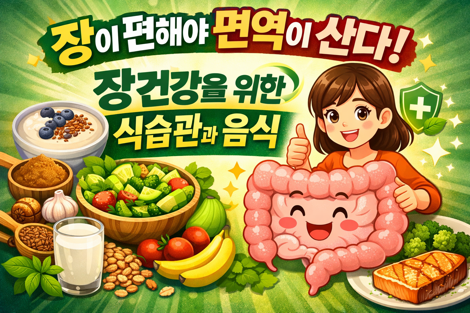 장 건강이 나빠지는 원인과 좋은 음식