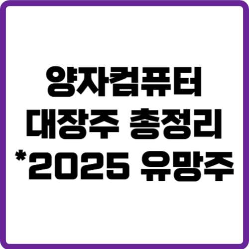 양자컴퓨터 대장주
