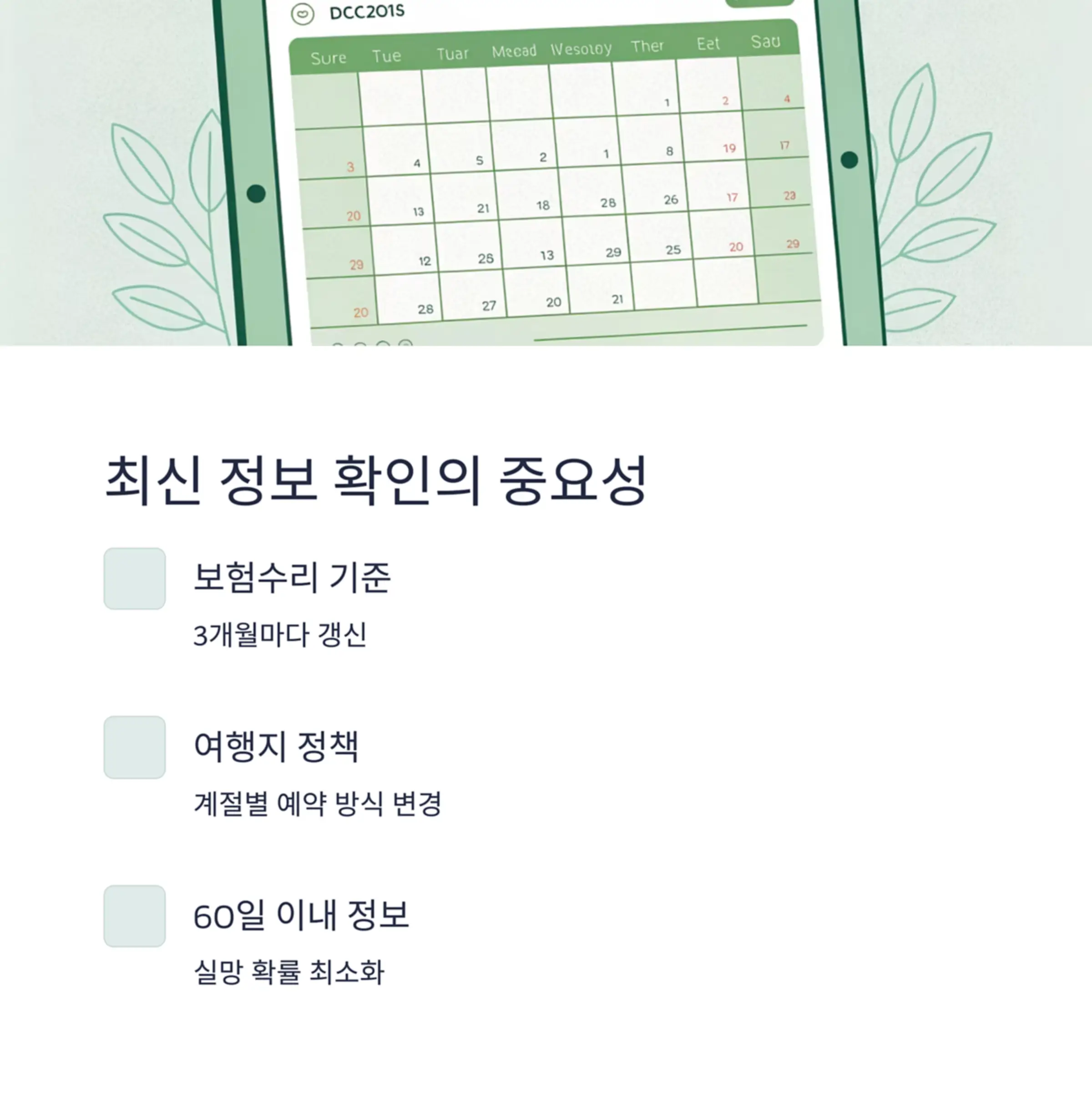 최신 정보 확인은 선택의 실패를 줄이는 핵심