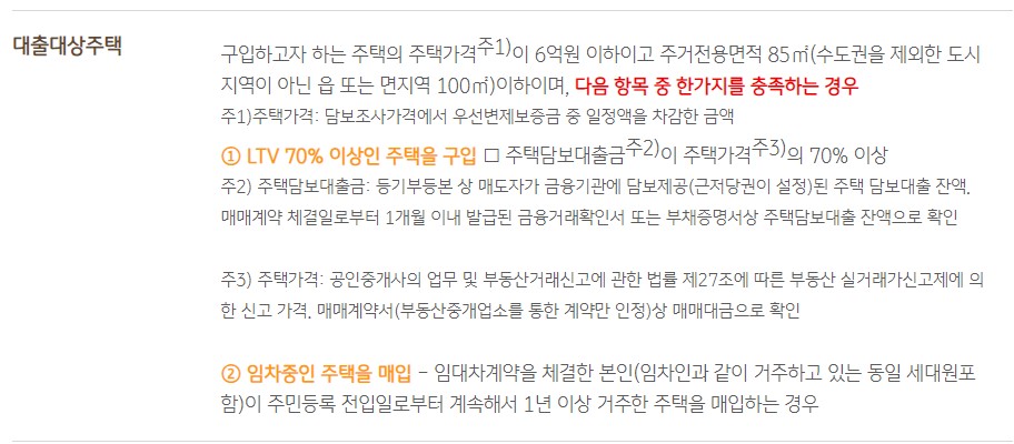 KB국민은행 주거안정주택구입자금대출 자격 조건 금리 필요 서류