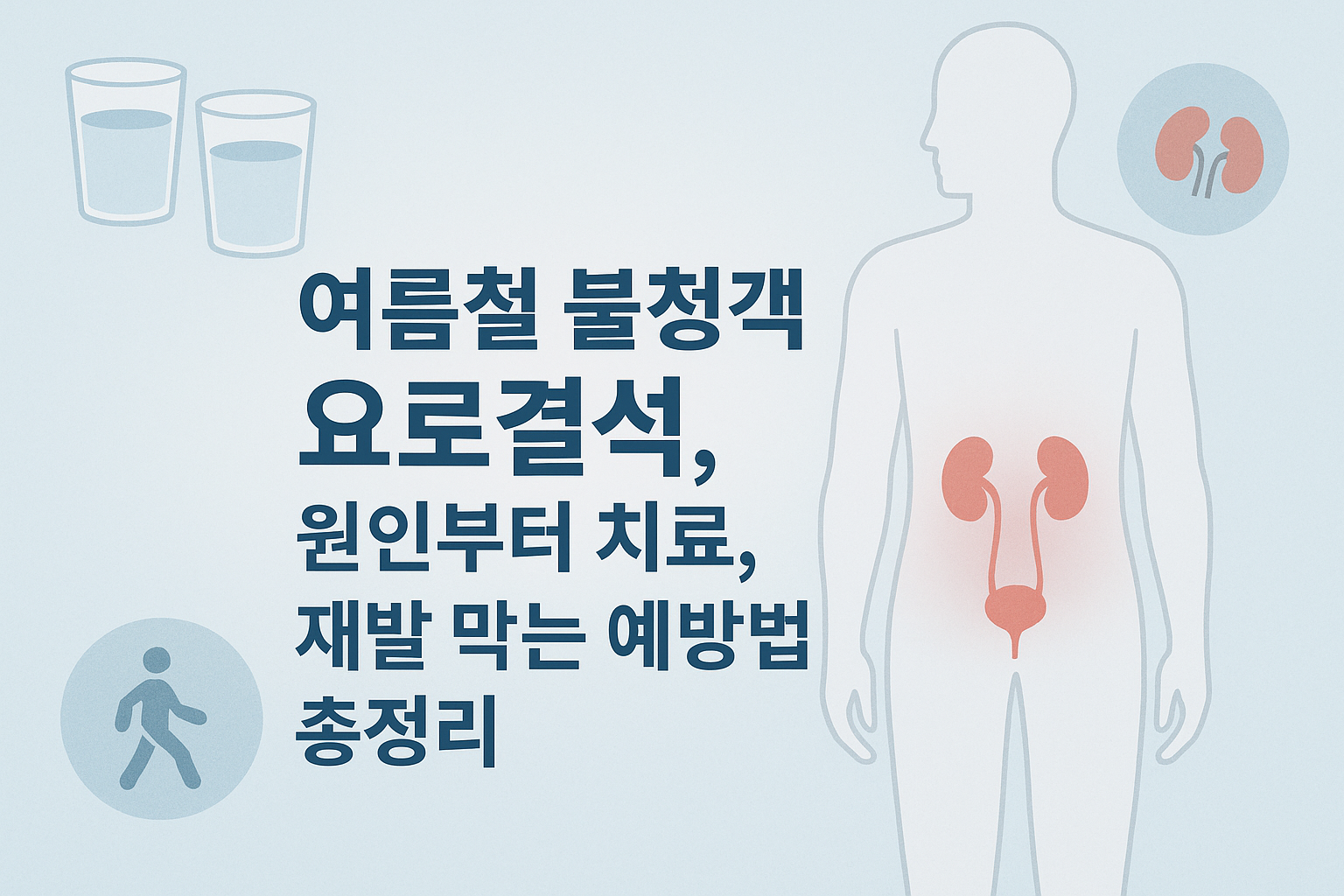 여름철 불청객 요로결석, 원인부터 치료, 재발 막는 예방법 총정리