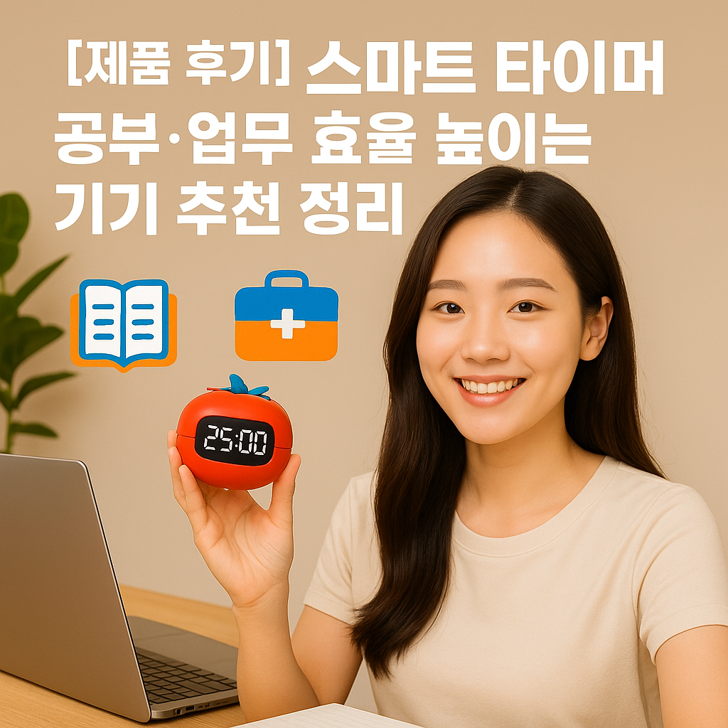 [제품 후기] 스마트 타이머 ｜ 공부&middot;업무 효율 높이는 기기 추천 정리