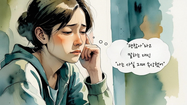 “괜찮아”라고 말하는 대신 “나는 사실 그때 속상했어”라고 말해볼 수 있어야 ESTP에 관한 그림