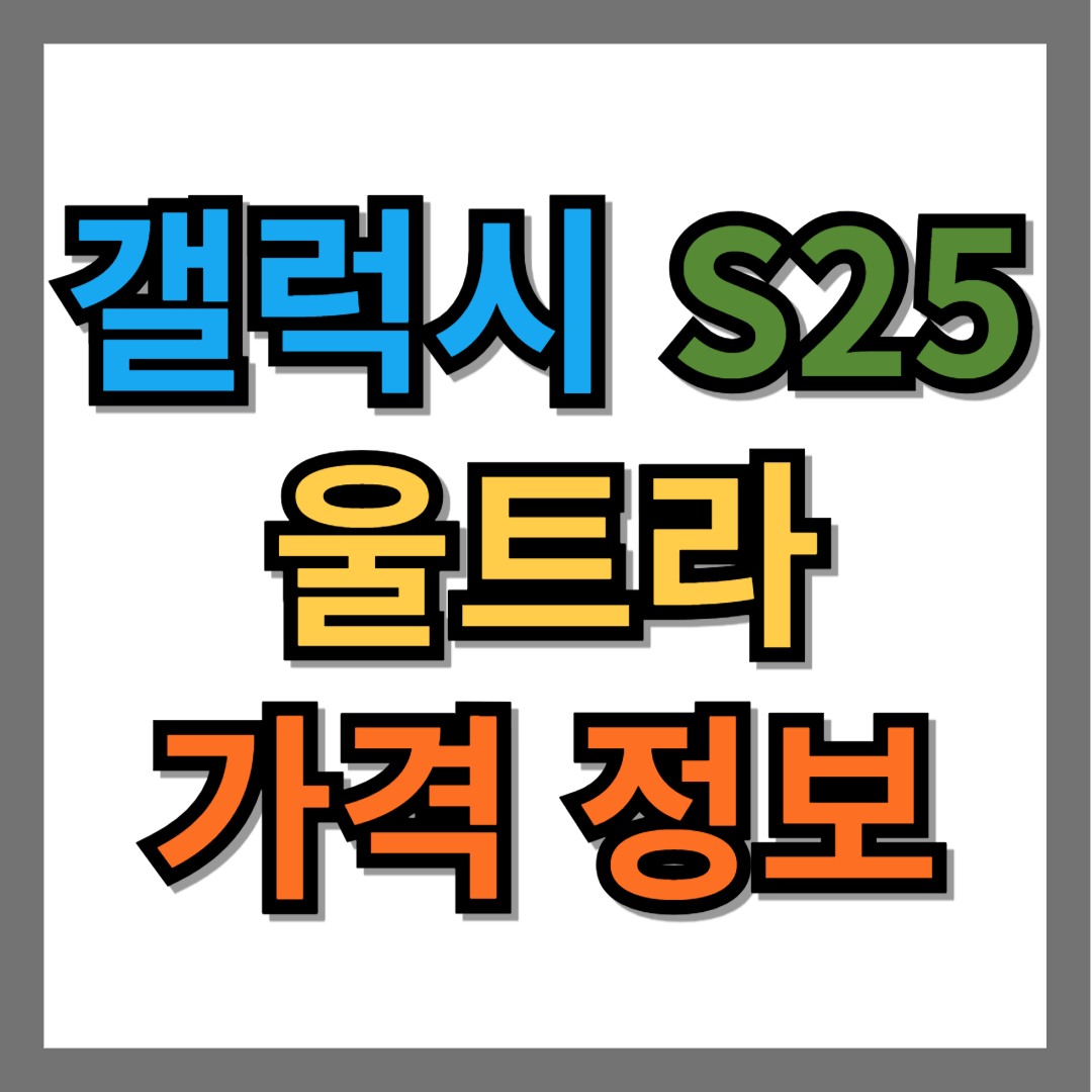 갤럭시 S25 울트라 가격