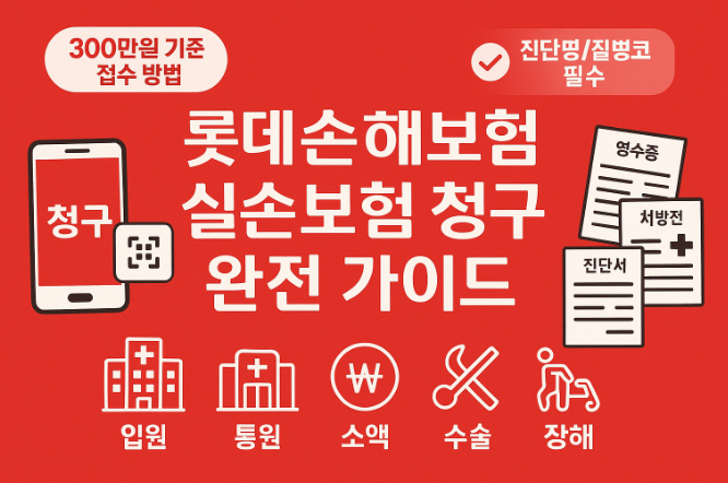 롯데손해보험-실손보험-청구-필요-서류-방법-총정리