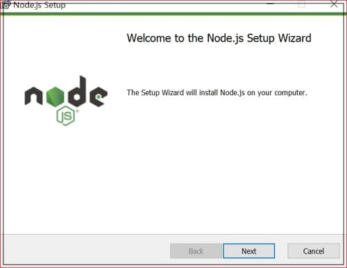 Node.js 설치 마법사