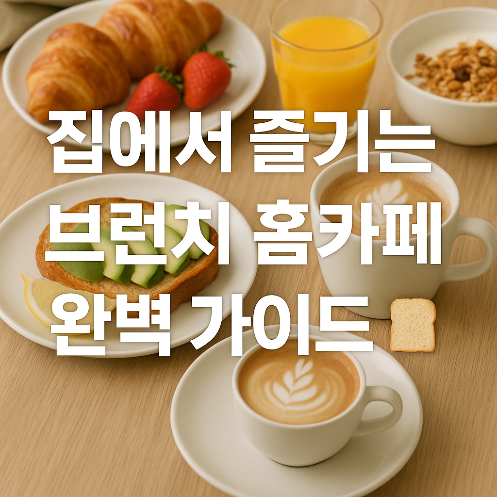 집에서 즐기는 브런치