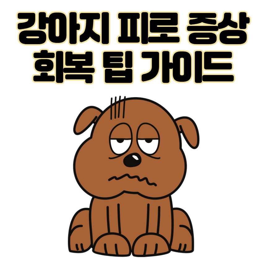 강아지 피로 증상부터 회복 팁 가이드