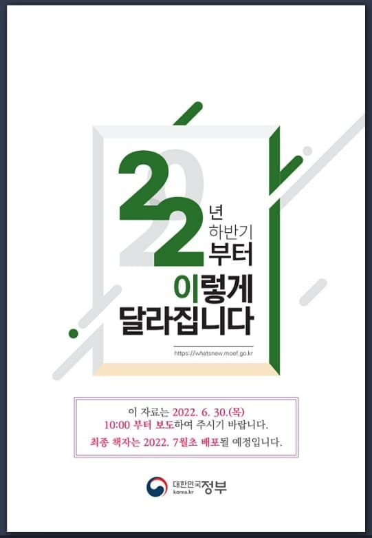 올해부터 바뀌는 정부의 모든 정책들