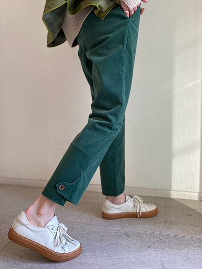 골덴비죠 슬랙스 밑당 디테일