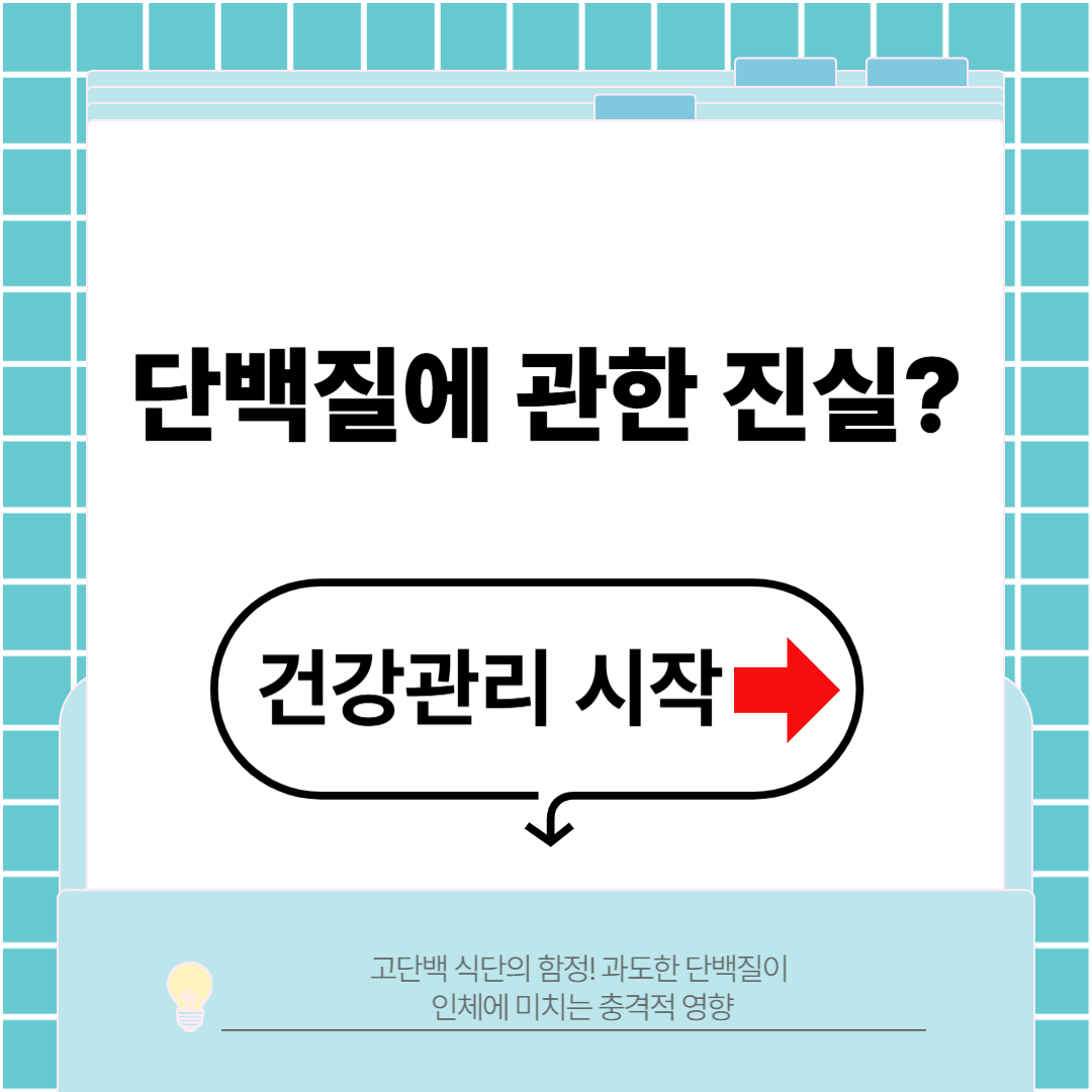 고단백 식단의 함정! 과도한 단백질이 인체에 미치는 충격적 영향