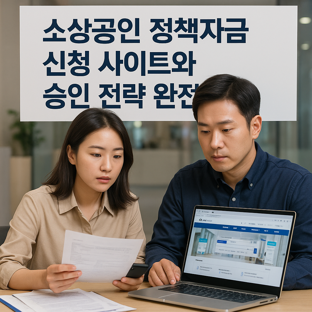 소상공인 정책자금 신청 사이트와 승인 전략 완전 정리