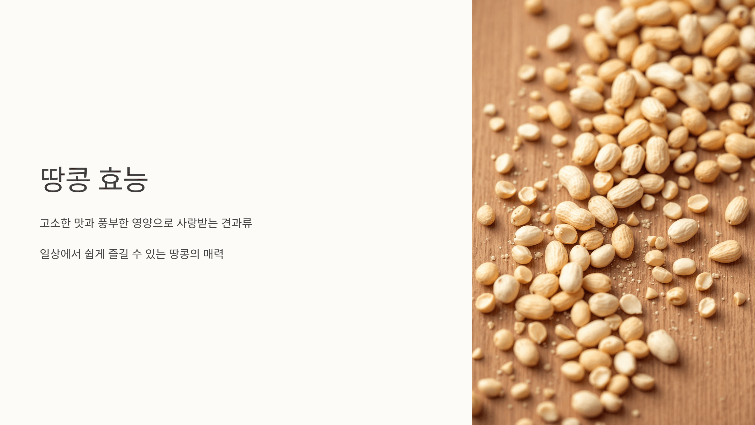 땅콩 사진입니다.