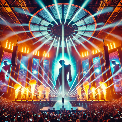 지드래곤 콘서트 메인 무대 – 화려한 조명과 공연장 분위기