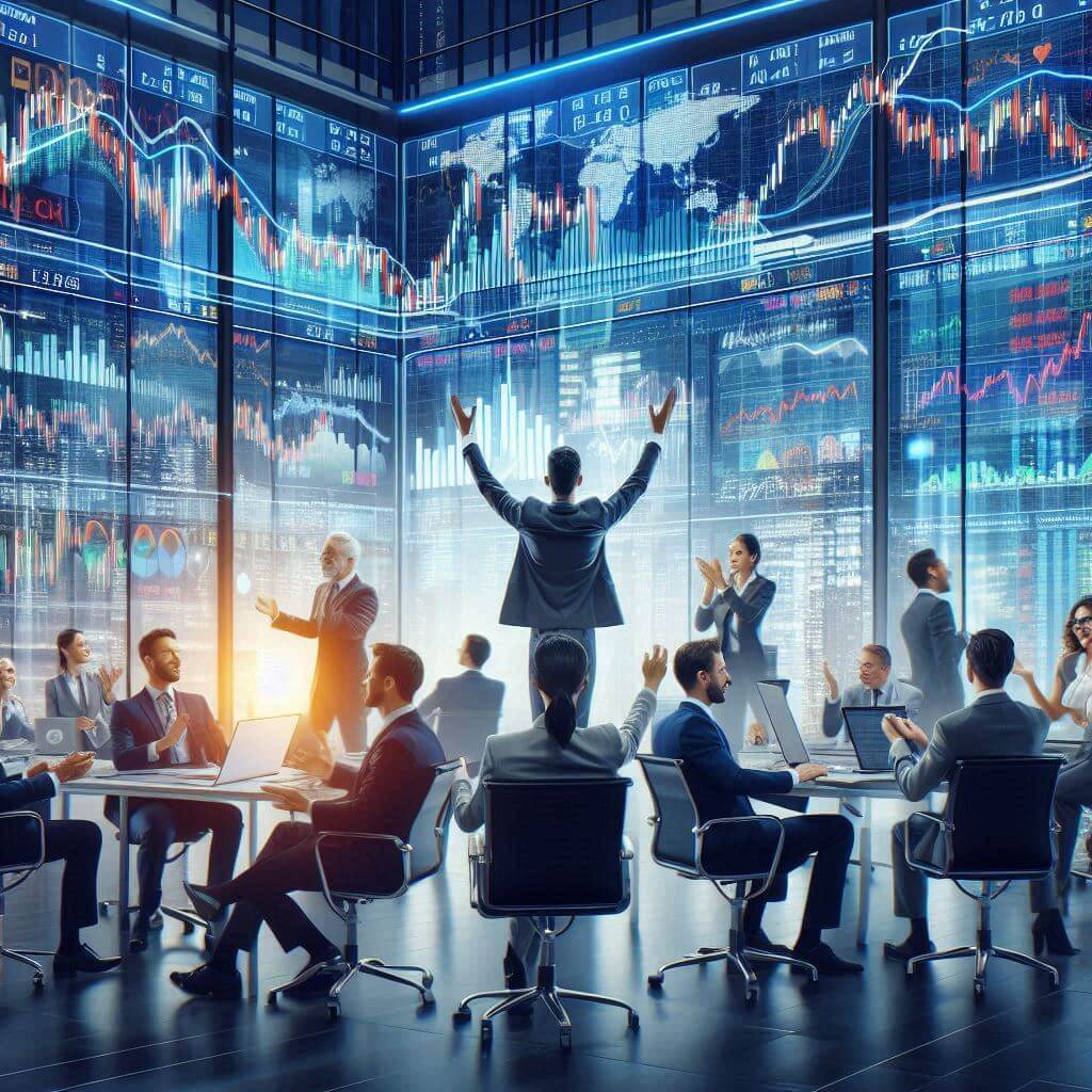 사람들과-주식-차트-이미지