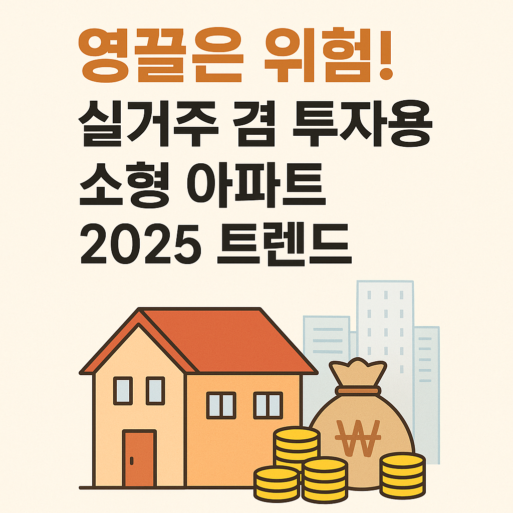 영끌은 위험! 실거주 겸 투자용 소형 아파트 2025 트렌드