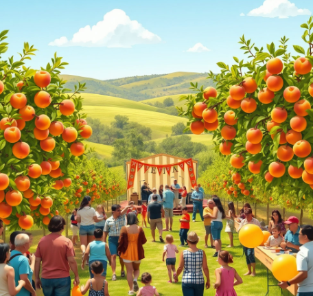 복숭아축제그림