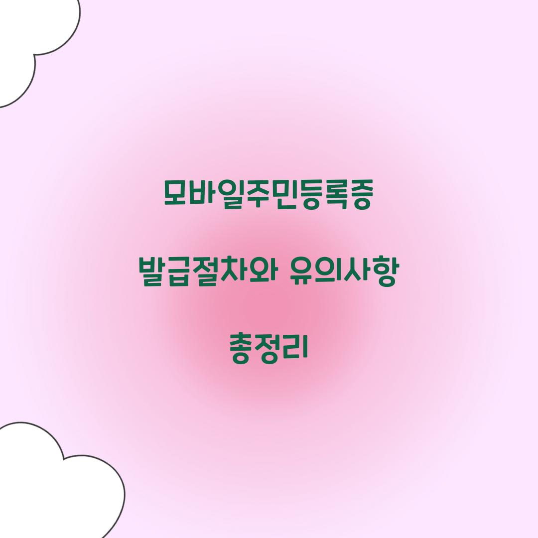 모바일주민등록증