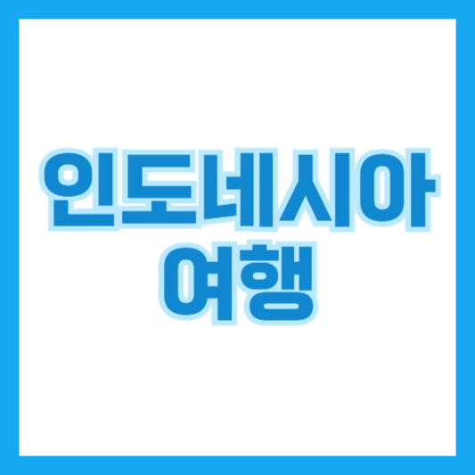 인도네시아 여행