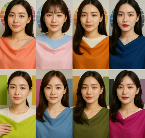 퍼스널컬러 관련 사진