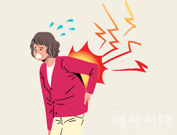 왼쪽 등쪽 통증