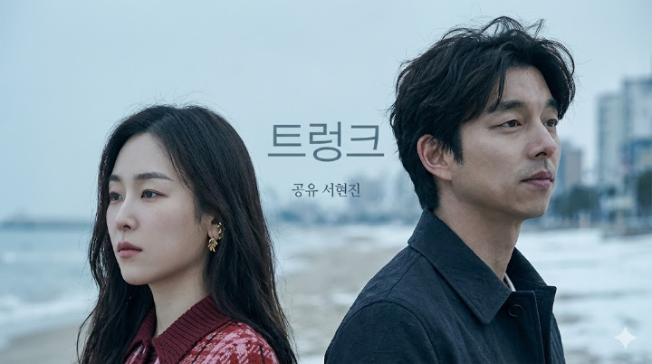 서현진과 공유가 서로 다른 곳을 응시하고 있는 이미지