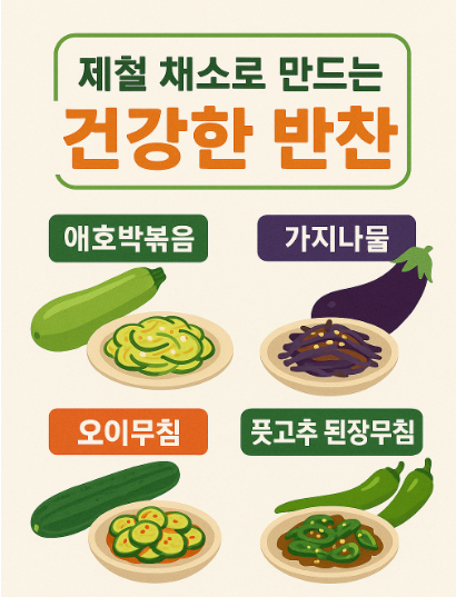 제철 채소로 만드는 건강한 밥상, 간단한 반찬으로 실천하는 영양습관