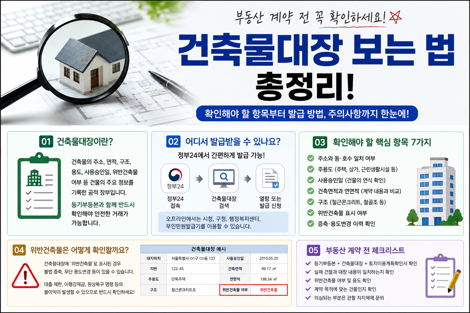 건축물대장 보는법