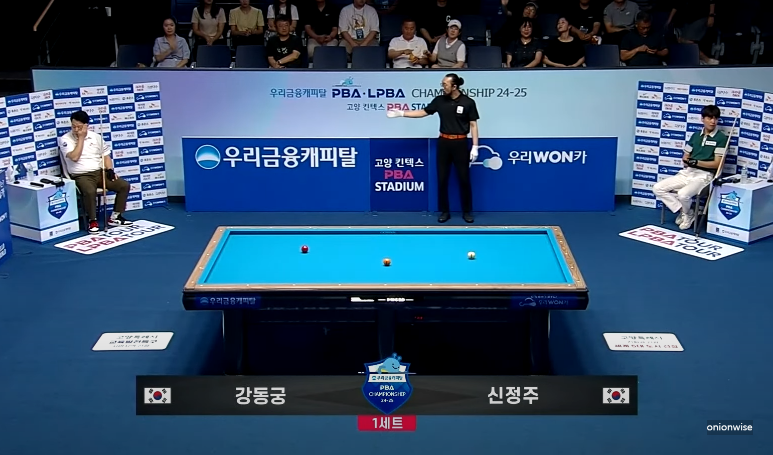 강동궁 신정주 경기결과 - 우리금융캐피탈 PBA 챔피언십 8강