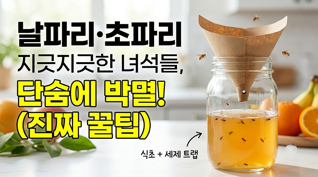 날파리 퇴치법 지긋지긋한 초파리 없애는 방법 꿀팁