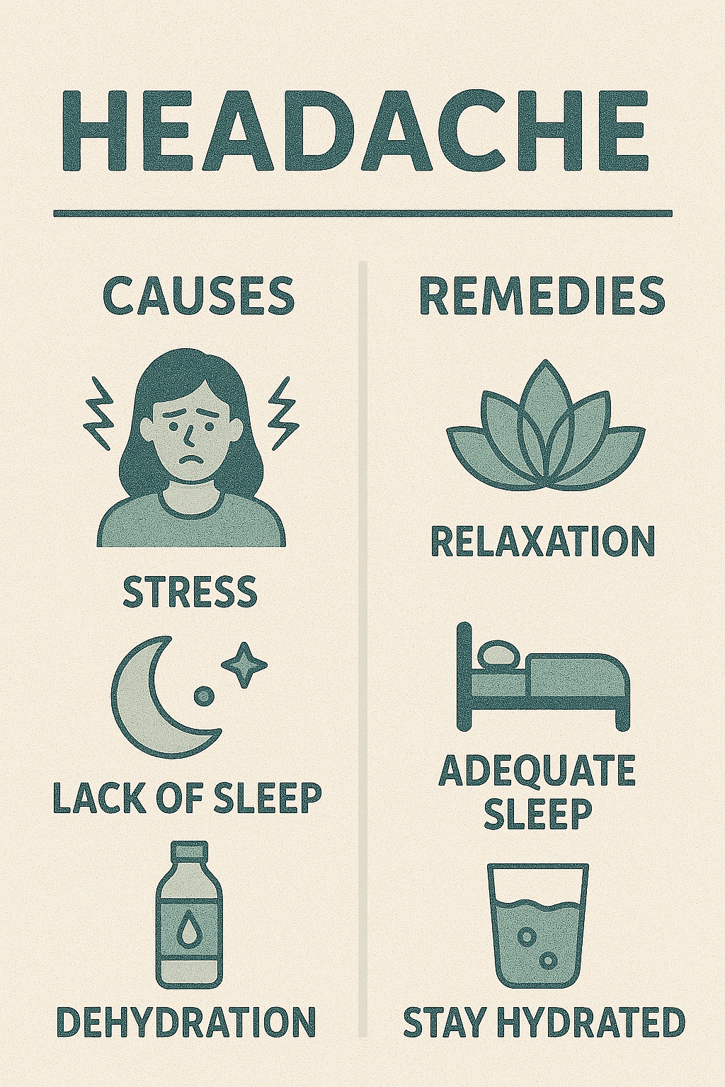 두통의 원인과 해결법