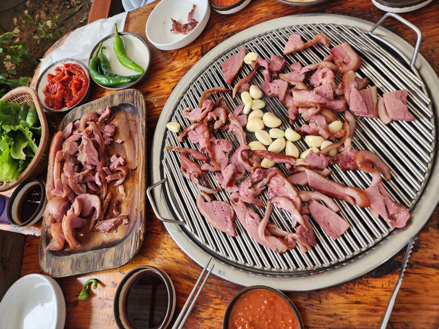 처음 상차림 모습