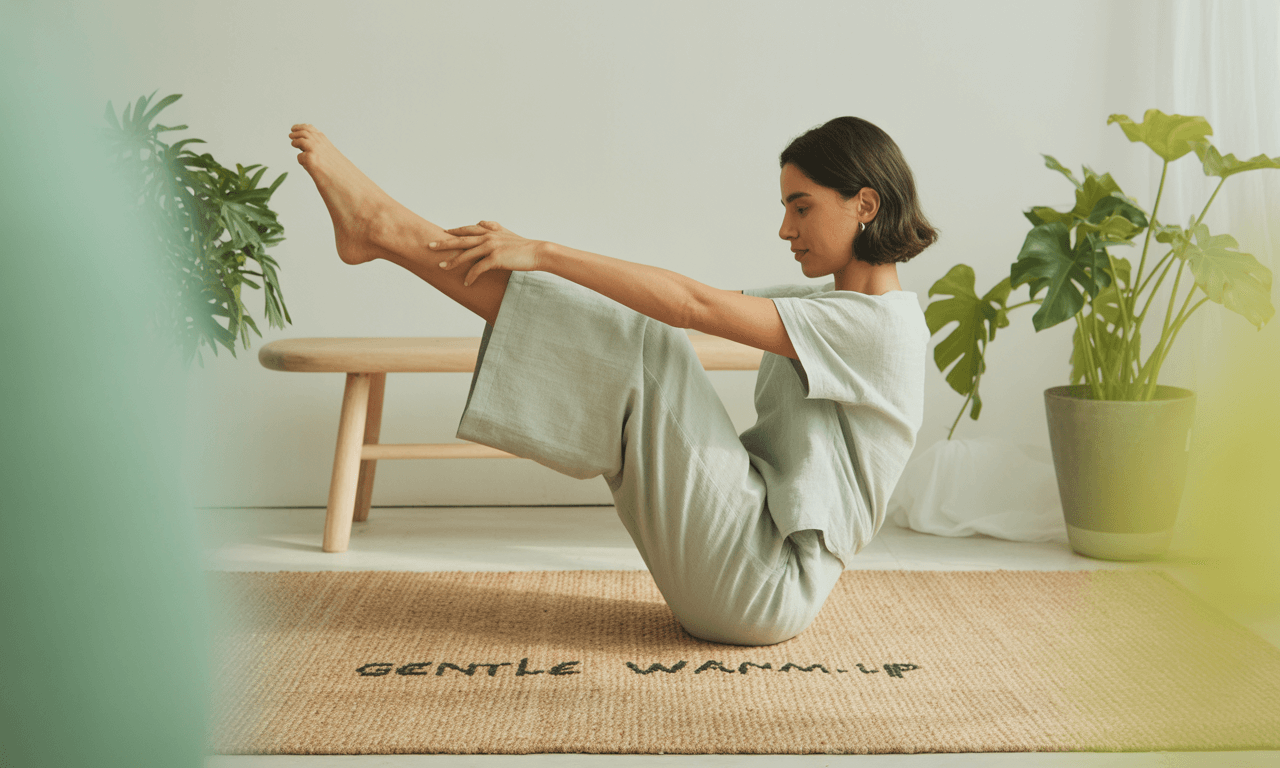 하지정맥류-운동-앉아서-워밍업하는-사람