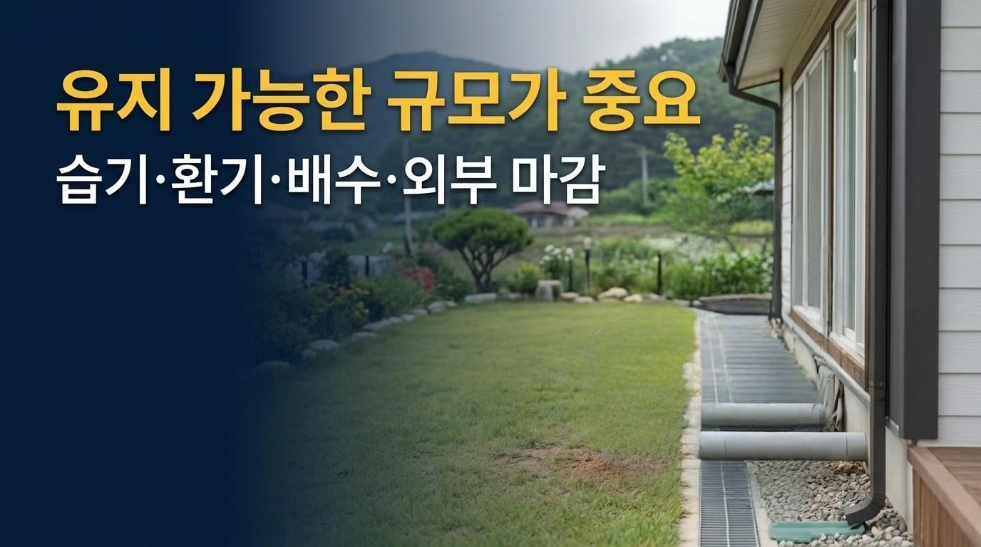 습기 환기 배수 외부관리 중요
