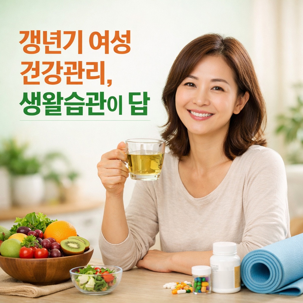 갱년기 여성 건강관리, 생활습관이 답이에요!