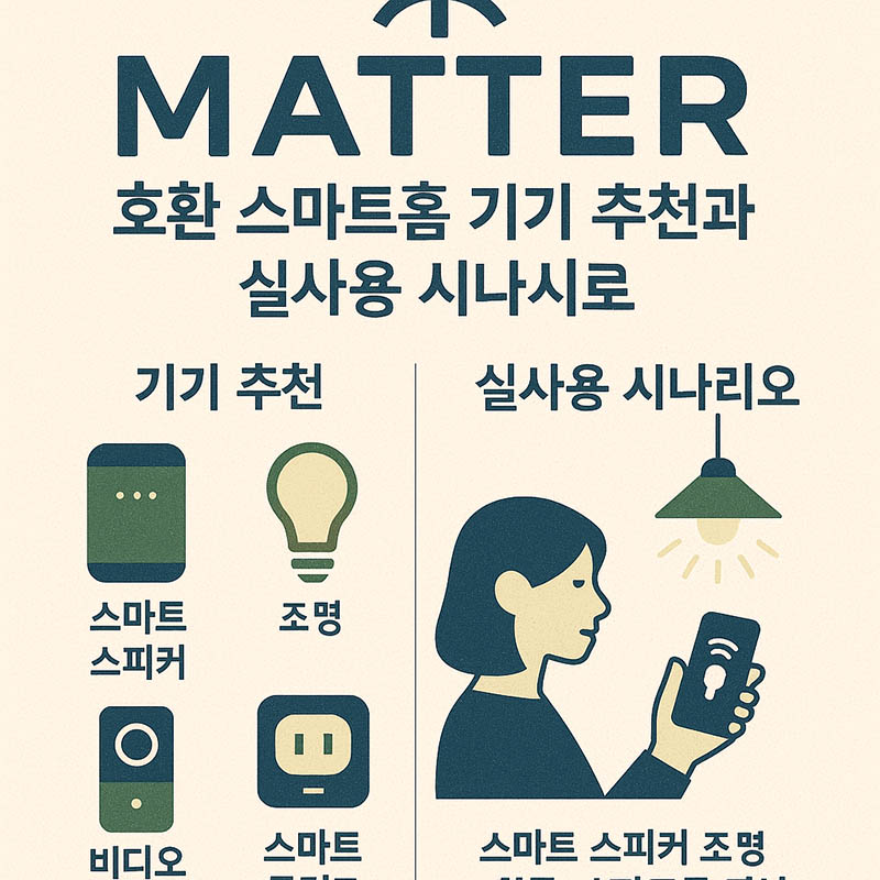 Matter 호환 스마트홈 기기 추천과 실사용 시나리오