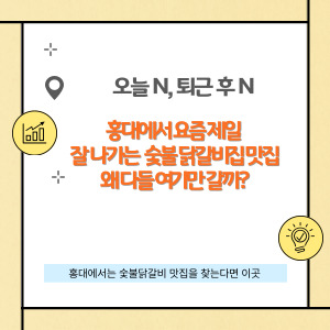 오늘 N 퇴근후 N, 닭갈비 맛집 홍대 숯불닭갈비