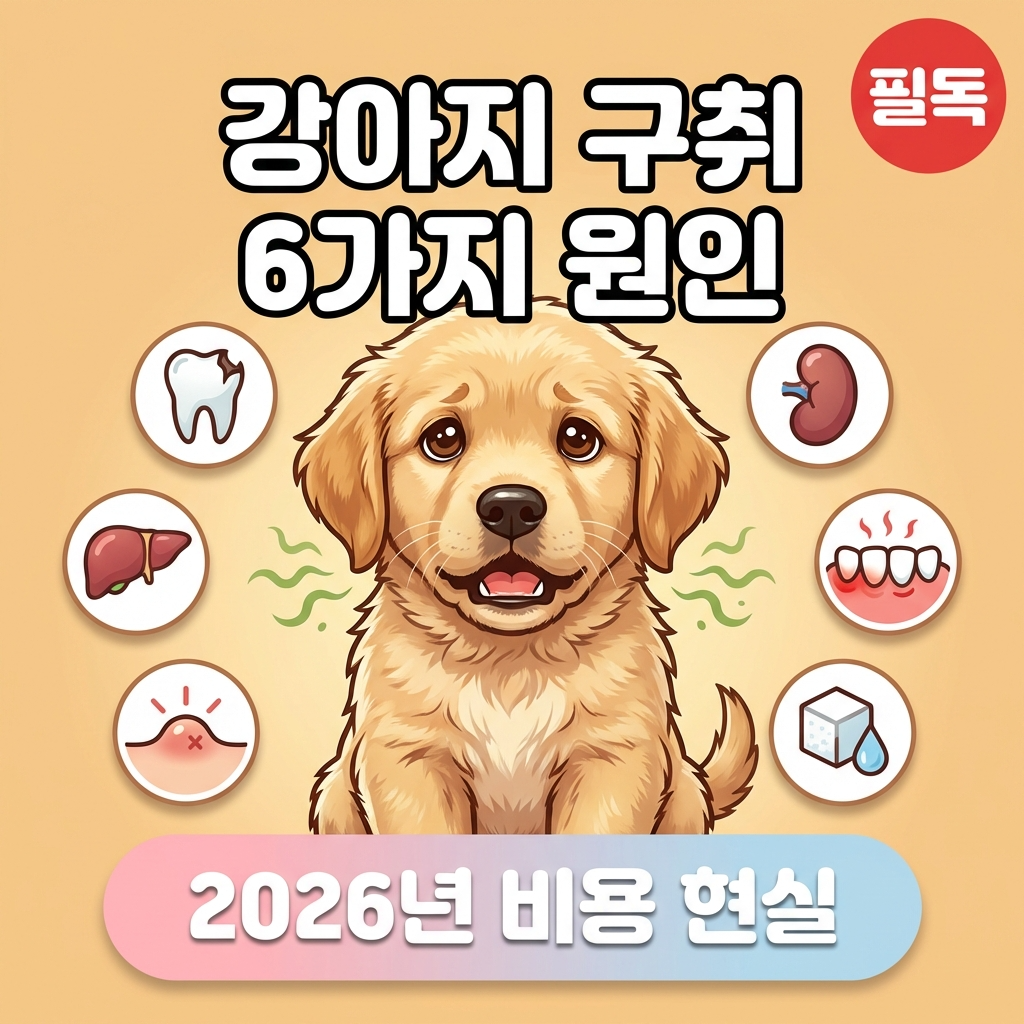 강아지 입 냄새는 치석이 원인