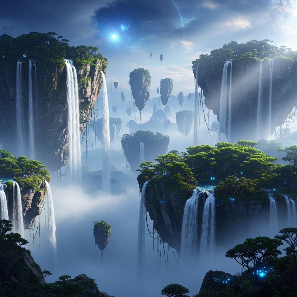 아바타3 개봉일 확정, 공중에 떠 있는 산과 폭포