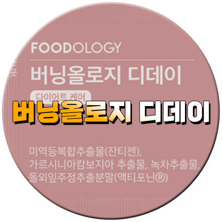 버닝올로지 디데이 효과와 성분 먹는법 부작용