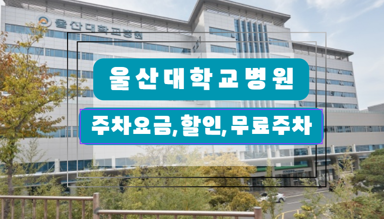 울산대학교병원 주차 정보