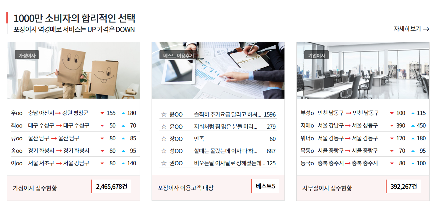 숨고·짐싸·24번가, 이사 플랫폼 비교해봤습니다