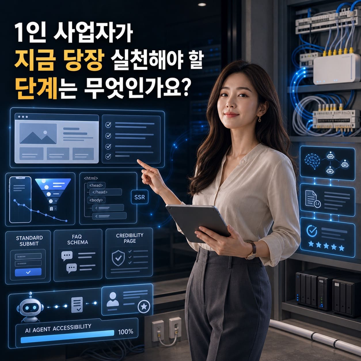 1인 사업자가 지금 당장 실천해야 할 단계는 무엇인가요?
