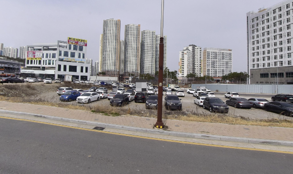 진주역 임시 주차장2